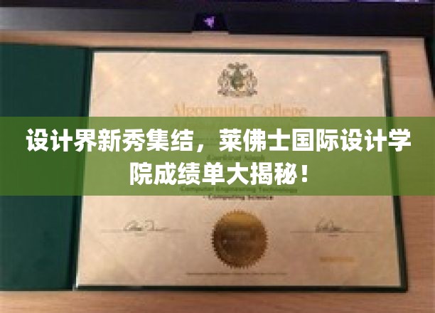 时尚新势力集结，莱佛士国际设计学院佳作集锦亮相！