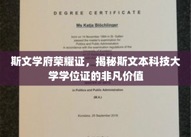 斯文本学位证揭秘，见证学府荣耀的非凡凭证