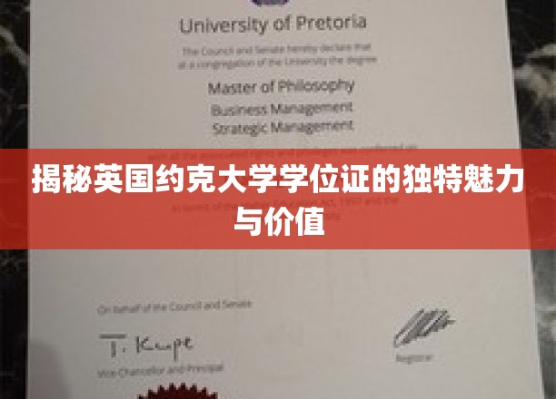 探寻约克大学学位证的非凡魅力与珍贵价值