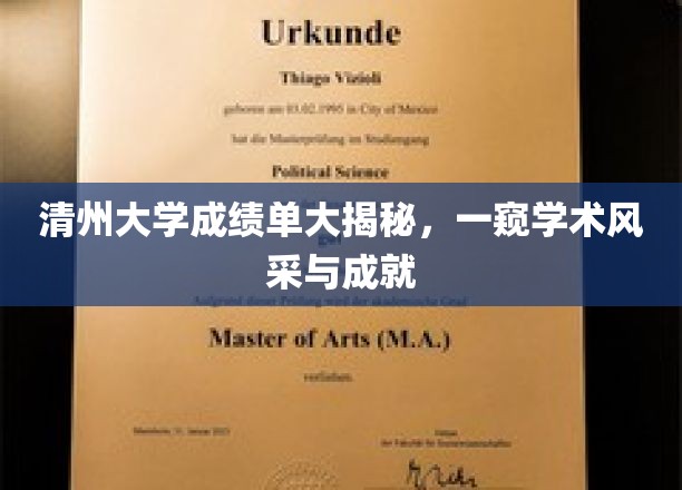 清州大学成绩单曝光，揭秘学霸风采与卓越成就