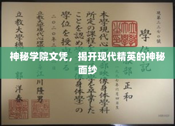 精英秘校证书，解锁当代杰出人才的非凡历程