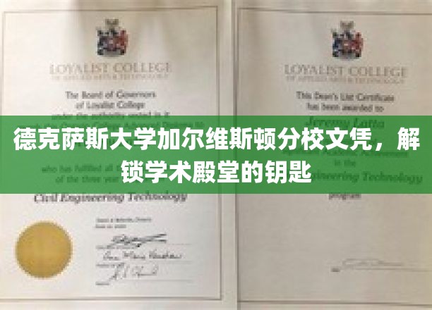德克萨斯大学加尔维斯顿分校文凭，解锁学术殿堂的钥匙