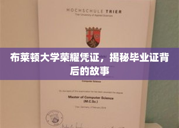 布莱顿大学荣耀凭证，揭秘毕业证背后的故事