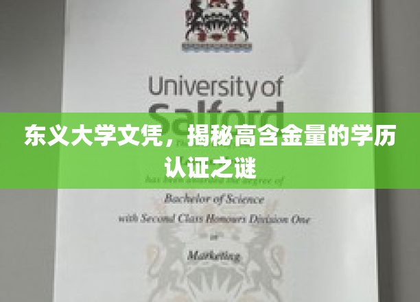 揭秘东义大学文凭，揭秘高含金量学历认证背后的奥秘