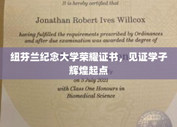 纽芬兰纪念大学荣耀证书，见证学子辉煌起点