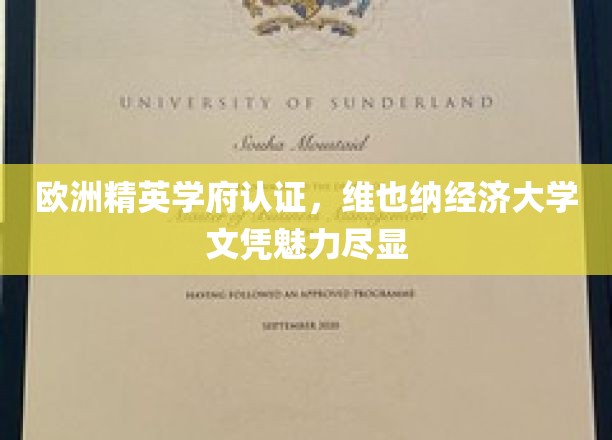 欧洲精英学府认证，维也纳经济大学文凭魅力尽显