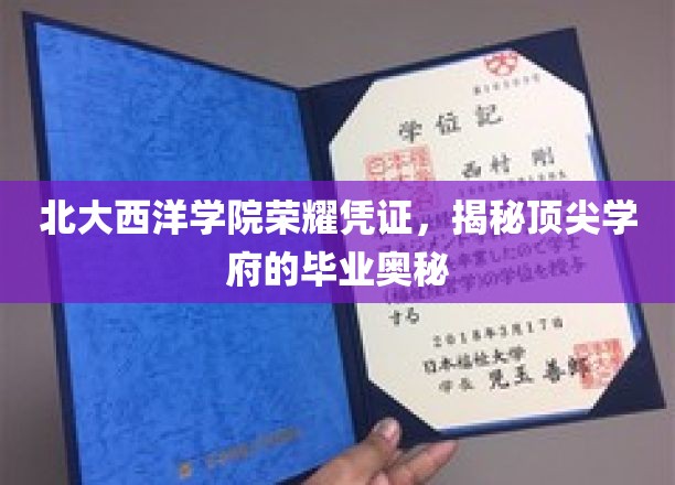北大西洋学院荣耀凭证，揭秘顶尖学府的毕业奥秘
