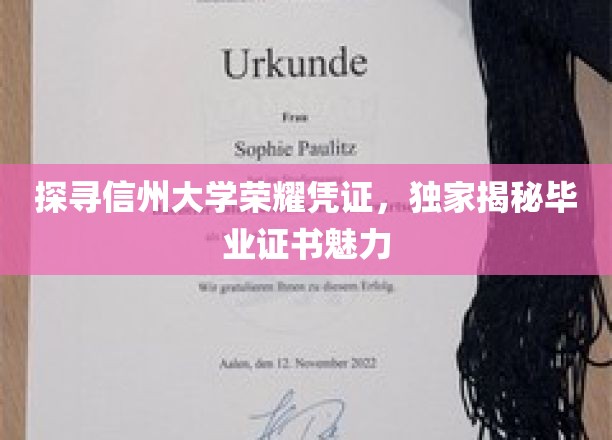 信州大学荣耀凭证大揭秘，毕业证书背后的故事与魅力