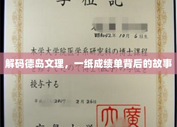 解码德岛文理，一纸成绩单背后的故事