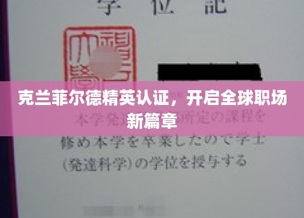 克兰菲尔德精英认证引领，全球职场未来潮流新纪元