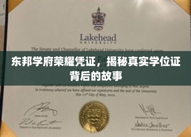 东邦学府学位证之谜，探寻荣耀凭证背后的传奇历程