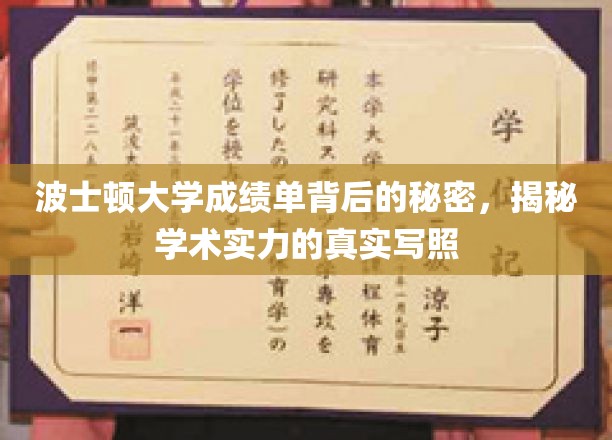 波士顿大学成绩单解码，揭秘学术实力与真实成绩背后的深层关联