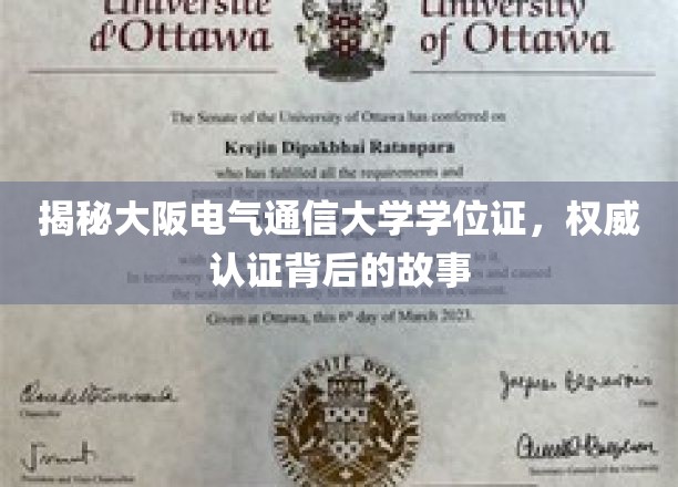 揭秘大阪电气通信大学学位证，探寻学历认证的奥秘与历程