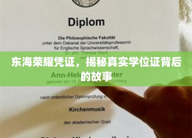 东海学位之谜，探寻幕后荣耀凭证的传奇历程