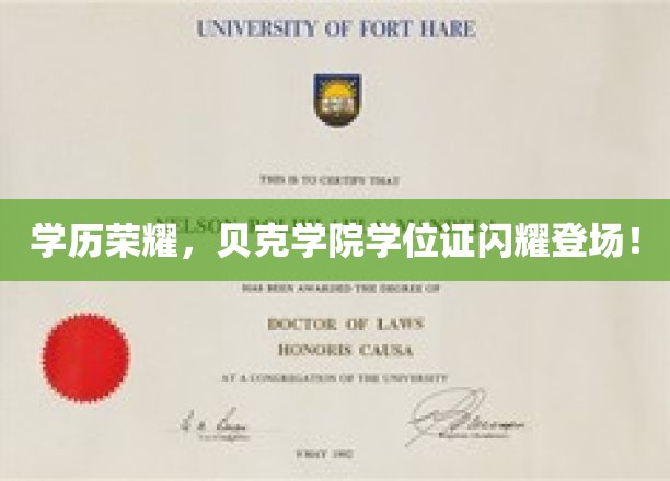 贝克学院荣耀开启，学位证见证学子辉煌成就