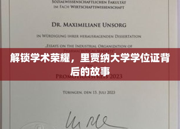 解锁学术荣耀，里贾纳大学学位证背后的故事