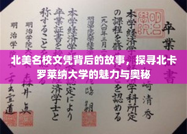 北美名校文凭背后的故事，探寻北卡罗莱纳大学的魅力与奥秘