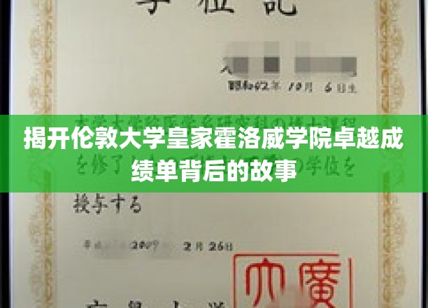 探索伦敦大学皇家霍洛威学院成绩斐然的秘密宝藏