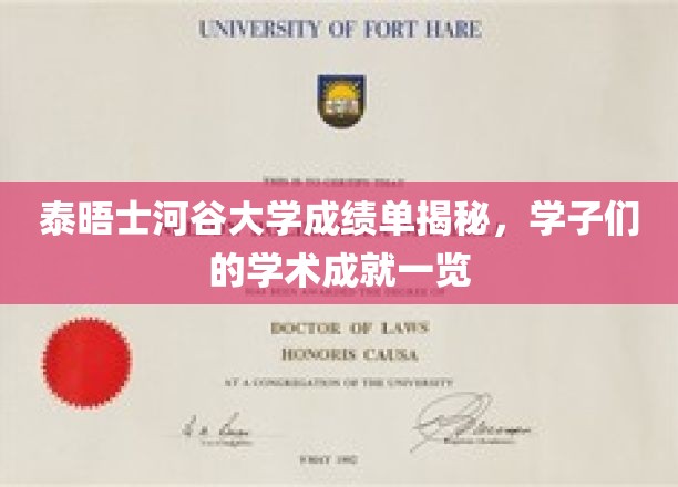 泰晤士河谷大学成绩单解析，学子们的学术成就尽收眼底