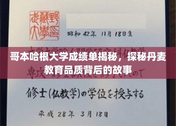 揭开哥本哈根大学成绩单之谜，一窥丹麦教育魅力的秘密
