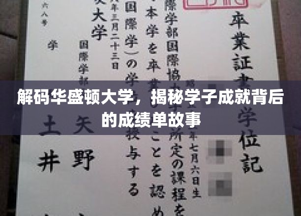 华盛顿大学学霸养成记，揭秘学子卓越背后的成绩单秘密