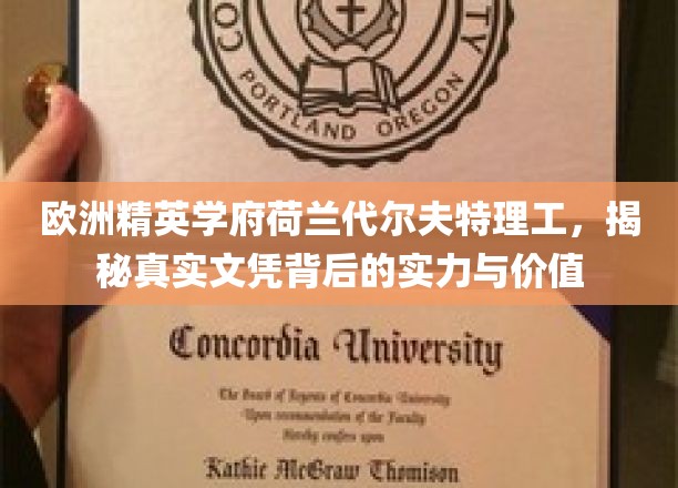 荷兰代尔夫特理工，探索欧洲精英学府的真实实力与文凭价值