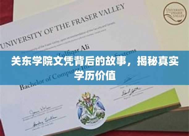 关东学院文凭背后的故事，揭秘真实学历价值