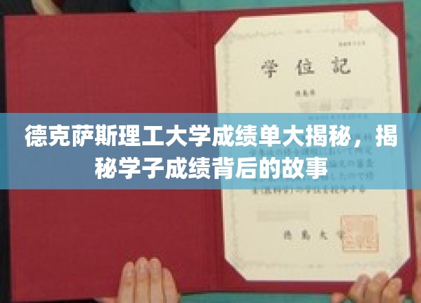德克萨斯理工大学成绩单大揭秘，探寻学子成绩背后的故事