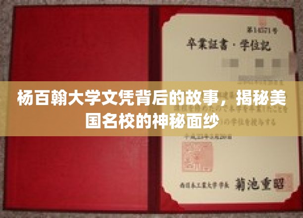揭开杨百翰大学文凭背后的传奇，探寻美国顶尖学府的非凡魅力