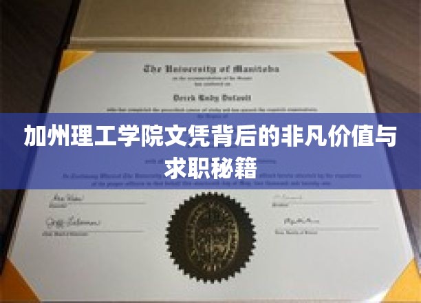 解码加州理工学院文凭，求职市场的黄金钥匙