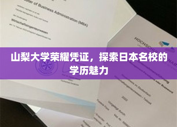 山梨大学荣耀凭证，探索日本名校的学历魅力