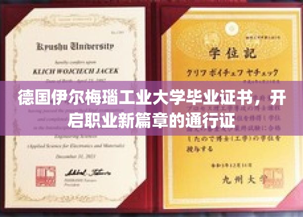 德国伊尔梅瑙工业大学毕业证书，开启职业新篇章的通行证
