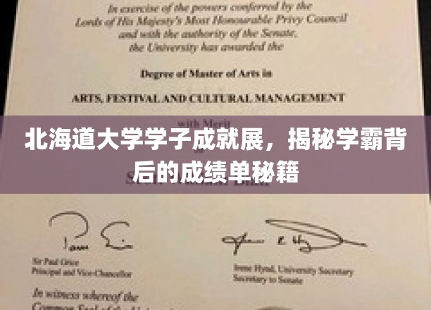 北海道大学学子成就展，揭秘学霸背后的成绩单秘籍