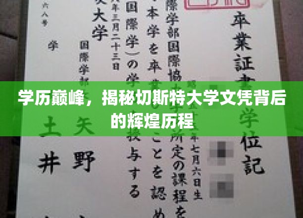 切斯特大学学位传奇，揭秘其学历巅峰背后的辉煌篇章