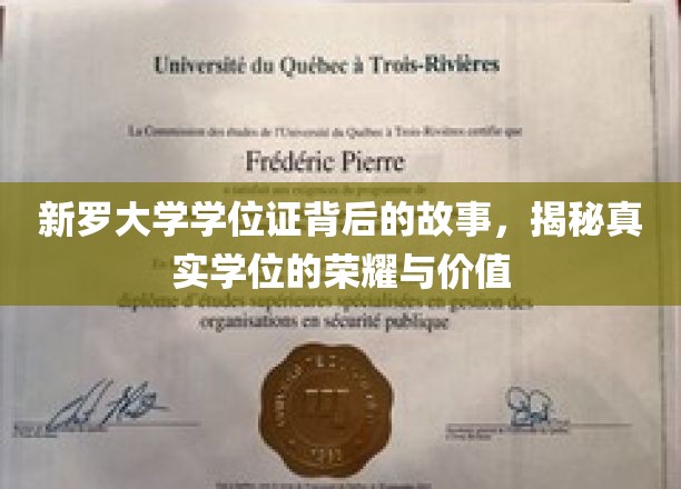 新罗大学学位证背后的故事，揭秘真实学位的荣耀与价值