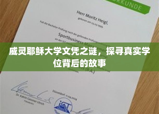 威灵耶稣大学学位迷雾，揭开学历背后的传奇之谜