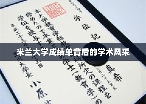 探寻米兰大学成绩单背后的卓越学术魅力