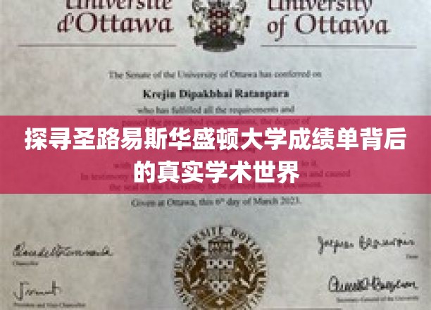 解锁圣路易斯华盛顿大学成绩单的学术奥秘