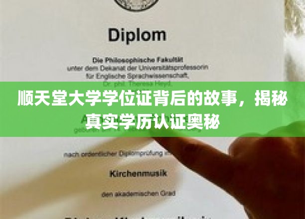 揭开顺天堂大学学位证之谜，学历认证背后的不为人知真相