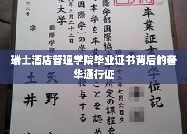 瑞士酒店管理学院文凭，开启奢华旅行的金钥匙