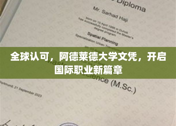 国际职场新起航，阿德莱德大学文凭，全球通行证在手！