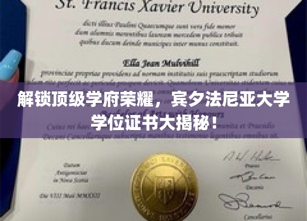 探寻宾大荣耀，揭秘世界顶级学府的学位证书奥秘