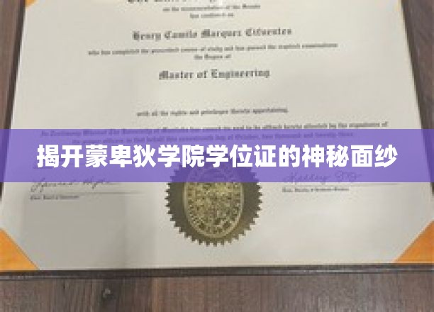 探寻蒙卑狄学院学位证背后的非凡传奇