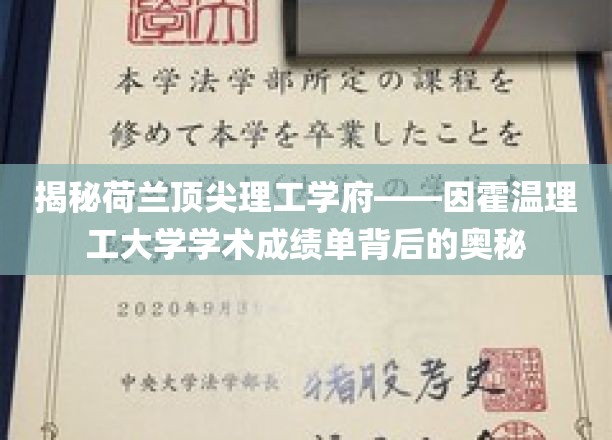 探秘因霍温理工大学，揭秘顶尖学术殿堂的秘密档案