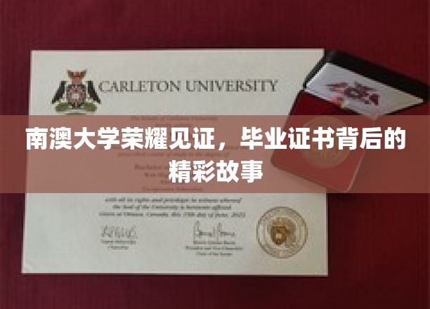南澳大学荣耀时刻，毕业证书背后的感人传奇