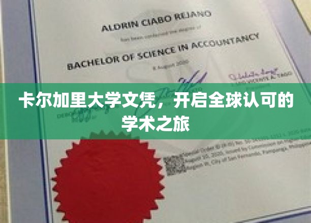 卡尔加里文凭，跨国界的学术通行证！