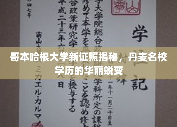 哥本哈根大学新证照亮相，揭开丹麦顶级学府学历全新风采