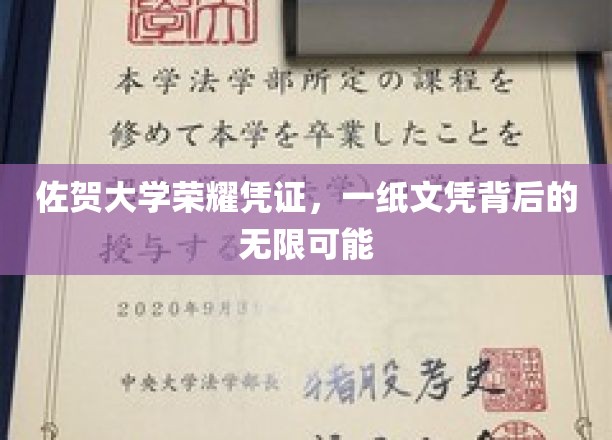 佐贺大学文凭，解锁未来的无限钥匙