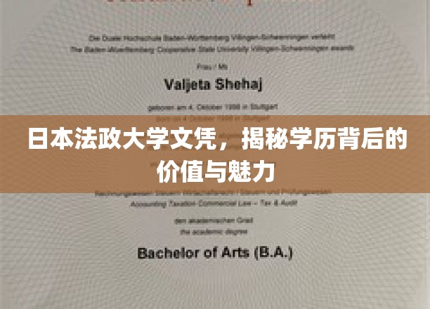 日本法政大学文凭，探寻学历的非凡价值与独特魅力