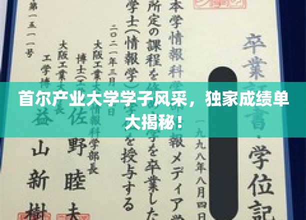 首尔产业大学群英荟萃，揭秘学子们的非凡成绩与卓越风采
